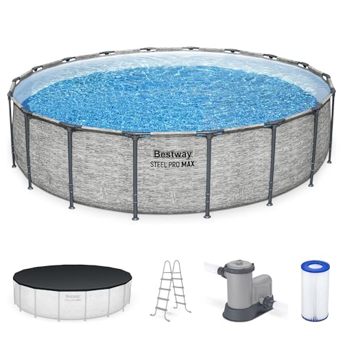 Bestway Steel Pro MAX 18' x 48" Above Ground Swimming Pool Set with Pump