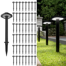 Sunco 48 Pack 2W LED Square Solar Pathway Walkway Driveway Backyard Patio Garden Outdoor Residential Super Bright Light, 120 Lumens, 2CCT 2700K Soft White/4000K Cool White, Dimmable, 3.7V