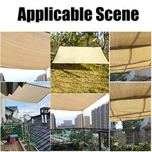YSUEFIJO Shade Cloth Plant Net Cover 39.4x39.4ft Garden Shade Mesh Sunblock UV Resistant Net Beige Thicken Encryption 90% Shade for Plant Cover Pergola, Greenhouse, Heavy Duty with Grommets