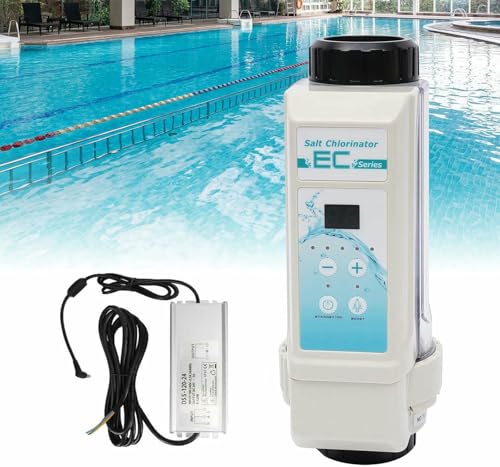 Salt Chlorinator for Large Volume Pools - Scalable Chlorine Production, Handles High Bather Loads, Maintains Water Clarity