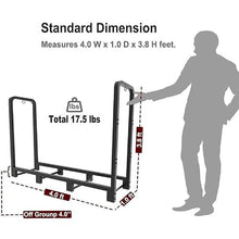 ADRERIC 8FT Firewood Rack Outdoor, Heavy Duty Adjustable Firewood log Storage & Holder, Wood Pile Lumber Storage Rack Stacking Outside for Courtyard Patio.