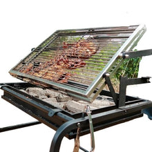 Outdoor Dismantlable BBQ Rotating Grill Mesh Frame for Charcoal Chicken, Beef, and Courtyard Oven(SKJ-002)