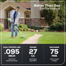 Greenworks 80V 16 in Cordless String Trimmer, 2.5 Ah Battery