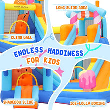 Doctor Dolphin Pink Inflatable Bounce House with Double Slide for Kids 2-12