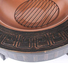 Fire Pits Outdoor Wood Burning Fire Pit Tables for Outside Patio, BBQ Grill, Heat-Resistant Coating, Steel Frame, Outdoor Entertainment, Campfire Pit with Cover BBQ Cooking for Outside Camping