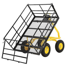 Garden Dump Cart Heavy Duty Wagon with Removable Sides