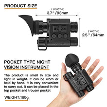 Teslord HD Infrared Night Vision Monocular for Hunting, Camping, Travel