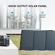 EF ECOFLOW 400W Portable Solar Panel, Foldable & Durabl