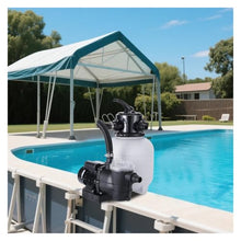 Joybach Pool Sand Filter Pump 12" Tank Quartz Sand Water Purifier Cleaning System Compatible With In/Above Ground Pools Up To 14,000 Gallon