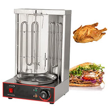Electric Smokeless Rotisserie Grill, Barbecue Grill 3000W Professional Vertical Rotisserie Toaster Oven Grill, Stainless Steel W/Bake Ware, Kebob Skewers Stain Resistant
