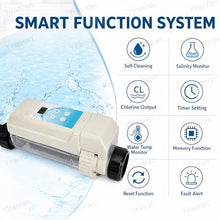 VAXYOR Automatic Self Cleaning Salt Chlorinator Water, Salt Chlorine Generator with Timer, Salinity Detection, Pool Electrolytic Salt Chlorine Generator System for Swimming Pool, Spa Pool