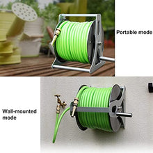Garden Hose Reel Cart Small Portable Outdoor Cleaning Water Pipe Truck Wall-Mounted Pet Bath Reel Cart Garden Storage Set 20 m (35 m)