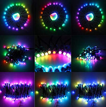 YOOMAO 2000pcs DC 12V WS1903 12mm Diffused Digital RGB LED Pixel String Light Individually Addressable Round LED Module Backlight String IP68 Waterproof