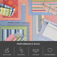 Dash & Albert Veranda Performance Area Rug 5' x 8' Natural Handwoven Washable Durable Eco-Friendly
