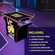 ARCADE1UP Ms. PAC-MAN Head-to-Head Arcade Table 12 Games Multiplayer Control Panel 17-Inch Color LCD Screen Black Series