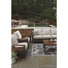 Signature Design by Ashley Paradise Trail Outdoor Swivel Lounge Chair Set, 2 Count Medium Brown