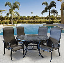 Bridgeton Moore GF-LD3061-1/812 Wyndermere Woven Outdoor Round Table Set of 5 (KIT) Patio-Dining-Chairs, Black