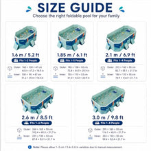 Foldable Pool, Non-Inflatable Pool for Adults & Kids, No Air Pump Needed