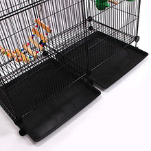 FENOKD Birdcages 31.4" Large Bird Cage Flight Parrot House Cockatiels Playpen with Open Top and Feeding Bowl Various Styles to Choose from Birdcages Decor,E