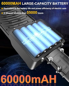 Gefolly SL-17000W Solar Street Lights Outdoor, Commercial Parking Lot Light
