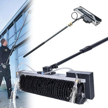 TGBHM Solar Panel Cleaning Kit - Telescopic Pole & Rolling Brush for Efficient Solar Panel & Window Maintenance - Easy to Use, Streak-Free Shine, & Lightweight,Battery-5.5M
