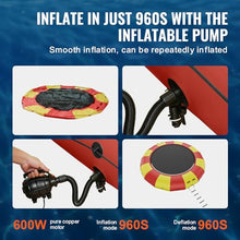 VEVOR Inflatable Water Bouncer 17ft Red