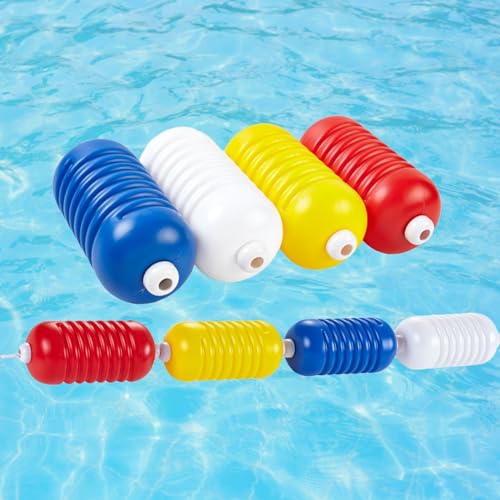 Pool Lane Divider Ropes 3 16 35 59 88 ' 98 FT, Indoor Swimming Pools Safety Floats Dividing Rope Cylindrical Floating Kit 6cm/ 9/ 11 CM Wide Buoy Lines with Hooks, Bright ( Color : Width 11Cm (4.3inch