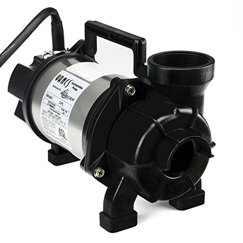 Aquascape 29975 Tsurumi 3PL Pump Solids Handling Skimmer and Pondless Waterfall Vault for Pond Water Feature Waterfall Garden, 3300 GPH 20 feet Cord 2 inch Discharge