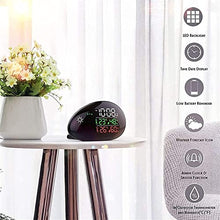 JDXQBLD Weather Station Digital Temperature Monitor Indoor Outdoor Wireless Station Monitoring Temperature,Alarm Clock Calendar,Humidity,Forecast - Black Cobblestone Sh