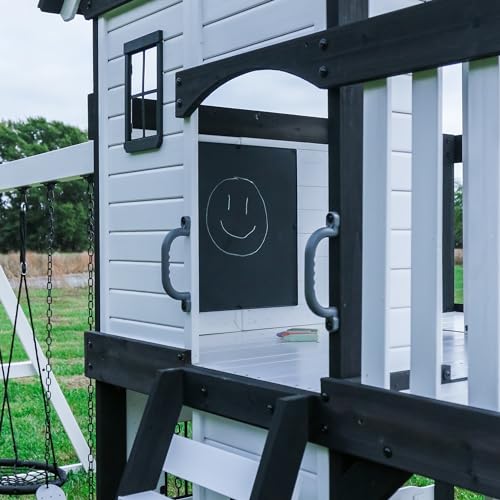 Backyard Discovery Canyon Creek Cedar Swing Set White