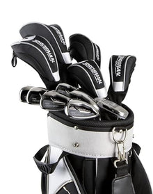 Euraka S8 Brosnan Lady Diamond S5 Women's Complete Golf Club Set [18-Piece] Black/Silver/Gold