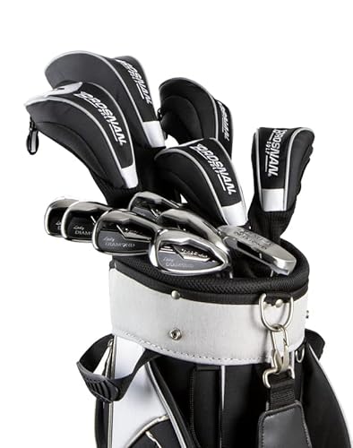 Euraka S8 Brosnan Lady Diamond S5 Women's Complete Golf Club Set [18-Piece] Black/Silver/Gold