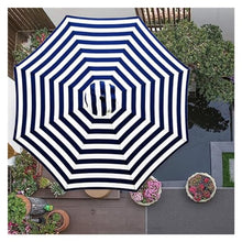 RJYYYDS Large Umbrella Parasol Garden Parasol Replacement Canopy for 8 Ribs,Outdoorumbrella Top,Uv Protection Waterproof,Patio Umbrella Replacement Cover,Blue-300Cm/10Ft,Blue-300cm/10ft