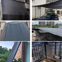 XBTGS 90% Sunblock Black Greenhouse Shade Netting Outdoor Shade Cloth with Grommets Rectangle Tarp for Garden Flower Plants Custom Size,7m x 9m,7m x 9m