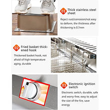 Stainless Steel LPG Gas Fryer for Home and Commercial Use | Adjustable Firepower with Large Capacity | Includes Accessories | Ideal for Cooking Variety of Foods Cleaning,8L+8L