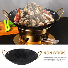 FJIESGKQ Cooking Multifunctional Japanese Dry Ear Hotpot Bar Wok Non Stick Spill-proof Seafood Pot Maifan Stone Kitchen