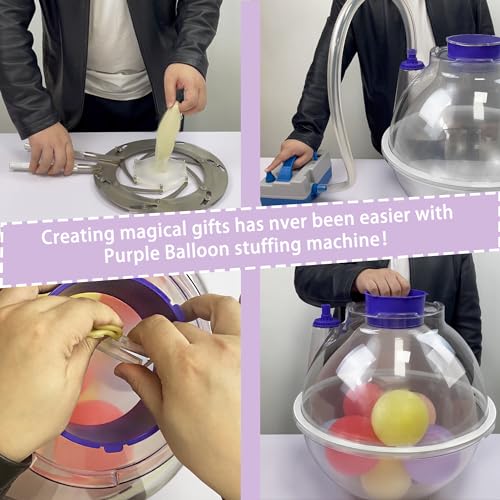 nLn Hope Balloon Stuffing Machine Set Purple/Transparent