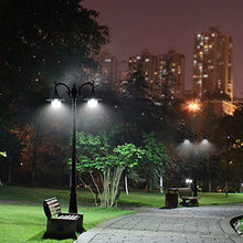 Post Lights Outdoor 290CM 114.17in Outdoor Garden Pillar Post Light Aluminum Path Pillar Lamp Waterproof IP65 Street Light 2-Head Bollard Path Lamp Mains Powered Pillar Post Light Pillar Lamp