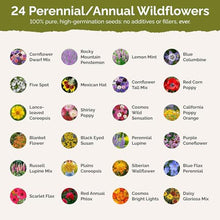 Eden Brothers Western Wildflower Mixed Seeds for Planting, 10 lb, 4,800,000+ Seeds with Cornflower, Blanket Flower | Attracts Pollinators, Plant in Spring or Fall, Zones 3, 4, 5, 6, 7, 8, 9, 10