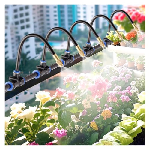 Plant Misting Sprinkler System Kit for Outside Patio