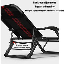 Heavy Duty Folding Recliner Lounge Chair for Beach Balcony and Office