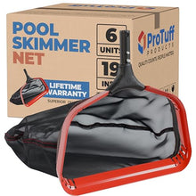 ProTuff 490 Promise 19.5in Pool Leaf Rake Net 6 Pack, Deep Pocket Bag
