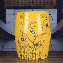 ECOLFE Garden Stool, Ceramic Decorative Drum Stool, Shoe-Changing Stool, Outdoor Garden Decorative Stool, Used in Gardens, Terraces, Deck Backyards, Etc.