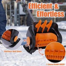 piudoiliy Electric Snow Blower, Cordless Handheld Snow Thrower, with Auxiliary Handle,for Home, Yard, Lawn, and Patio (1Battery)
