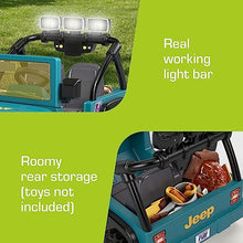 Power Wheels Camping Jeep Wrangler Ride-On Toy with Pretend Food & Lights, Multi