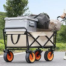 Outdoor Utility Wagon 8" Wheel Portable Camping Cart Garden Shop Sport Beach Hand Trolley Bearing 120 kg(D)