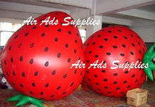 Air-Ads Supplies Giant Inflatable Flying Strawberry Balloon 11.5ft Red