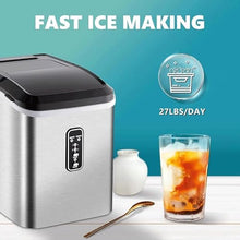 TEDILUVI Ice Maker Machine Countertop 26 Lbs in 24 Hours Electric and Compact Potable