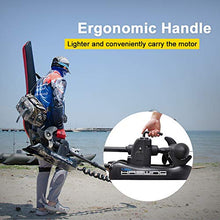 AQUOS Haswing 12V 55LBS 54" Bow Mount Electric Trolling Motor with Remote Control Black