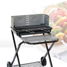 Grill Charcoal Barbecue Cooker Portable Home Outdoor Camping Picnics Grill Stainless Steel Mesh Non-Stick Tray